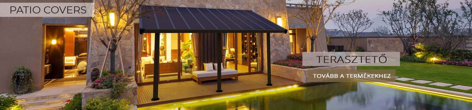 Terasztető fémből árak - ötletek