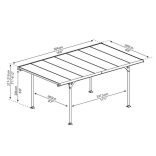 Nyitott kocsibeálló fémből Verona 5000