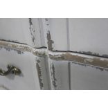 Vintage komód 3 fiókkal krém színű 95x80x40cm