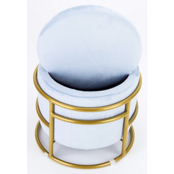 Puff világoskék szövet