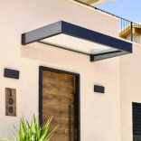 Előtető Palram Sophia 1600, polikarbonát tetőpanellel, alumínium szerkezettel