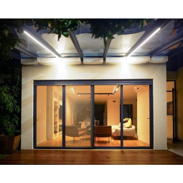 Terasz árnyékolás, terasztető árnyékoló függöny