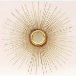 Sugaras arany fali tükör 79x79cm