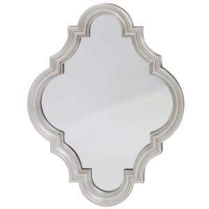 Marokkói fali tükör ezüst 78x102cm