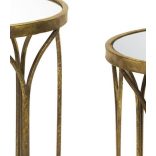 Kisasztal tároló asztal szett arany 62x42 cm