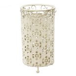 Esernyőtartó krém színű fém 43x24x24cm