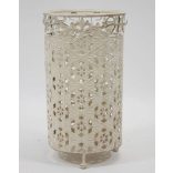 Esernyőtartó krém színű fém 43x24x24cm