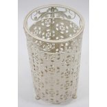 Esernyőtartó krém színű fém 43x24x24cm