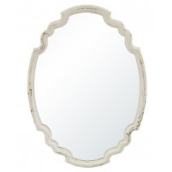 Fali tükör ovális krém 60x43cm