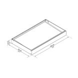 Palram Sophia 1600 előtető fehér tetőpanellel