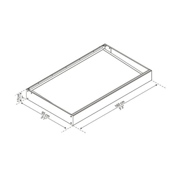 Palram Sophia 1600 előtető fehér tetőpanellel