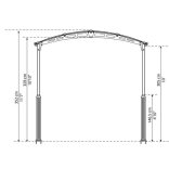 Lábemelő készlet Arcadia 4300 Palram