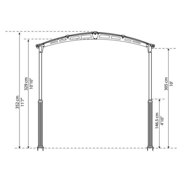 Lábemelő készlet Arcadia 4300 Palram