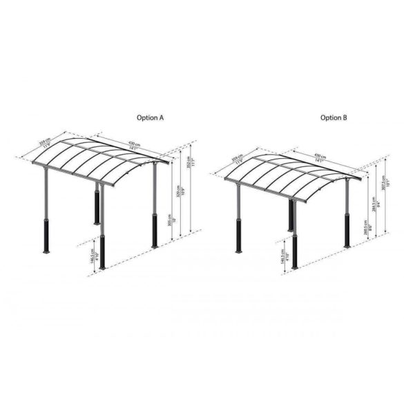 Lábemelő készlet Arcadia 4300 Palram