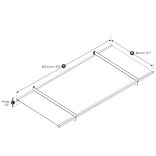 Nancy 2050 előtető polikarbonát, alumínium