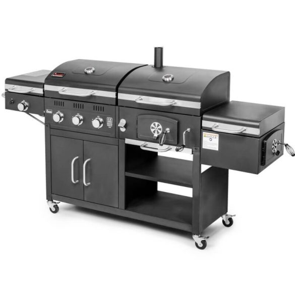 Combo kombinált gáz és faszenes grillsütő