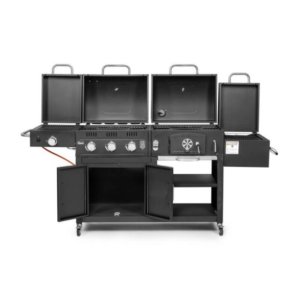 Combo kombinált gáz és faszenes grillsütő