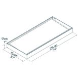 Előtető polikarbonát, fehér alumínium - Sophia 2150 fehér tetőpanellel