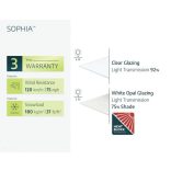 Előtető polikarbonát, fehér alumínium - Sophia 2150 fehér tetőpanellel