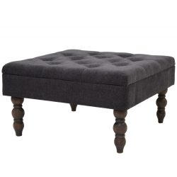 Puff szürkésbarna szövet 60x60cm