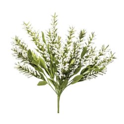 Műnövény zöld fehér ágak csokorban 52x33cm