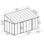 Télikert Canopia San Remo 3 x 5,46 antracit