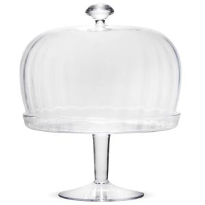 Üveg tortatál búrával magas taplon 32x25,5cm Üveg tortatál búrával magas taplon 32x25,5cm