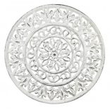 Faragott fali dísz fehér 79x79cm