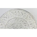 Faragott fali dísz fehér 79x79cm