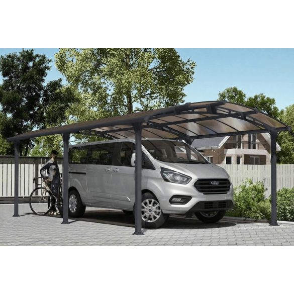 Fedett kocsibeálló fémből 640cmx360cm