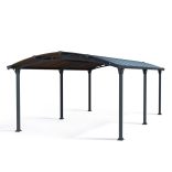 Fedett kocsibeálló fémből 640cmx360cm