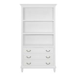 Polcos, fiókos szekrény fehér 179x93cm