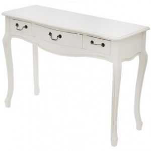 Konzol asztal fehér 109x39x79cm
