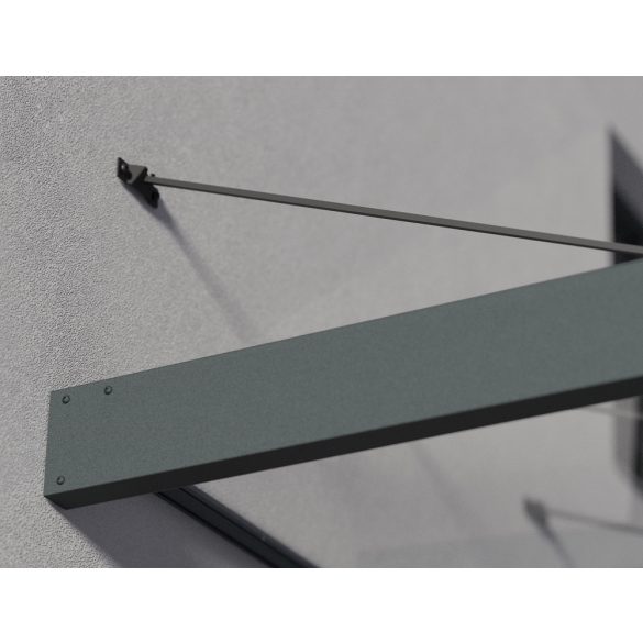 Előtető Palram Sophia XL 2000 fehér, polikarbonát tetőpanellel, alumínium szerkezettel