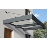 Előtető Palram Sophia XL 2000, polikarbonát tetőpanellel, alumínium szerkezettel