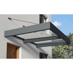 Előtető Palram Sophia XL 2000, polikarbonát tetőpanellel, alumínium szerkezettel