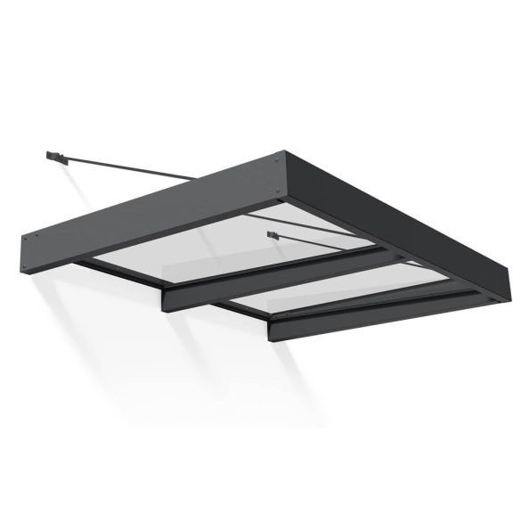 Előtető Palram Sophia XL 2000, polikarbonát tetőpanellel, alumínium szerkezettel