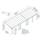 Teraszfedés fémből - Feria 4x10,3m