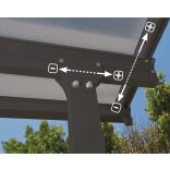 Teraszfedés fémből - Feria 4x10,3m