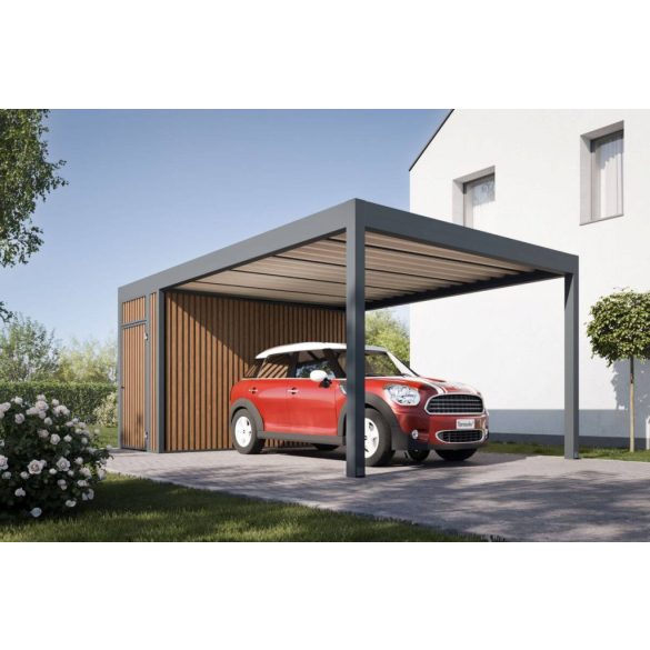 Fedett gépkocsi beálló tárolóval 4x7m