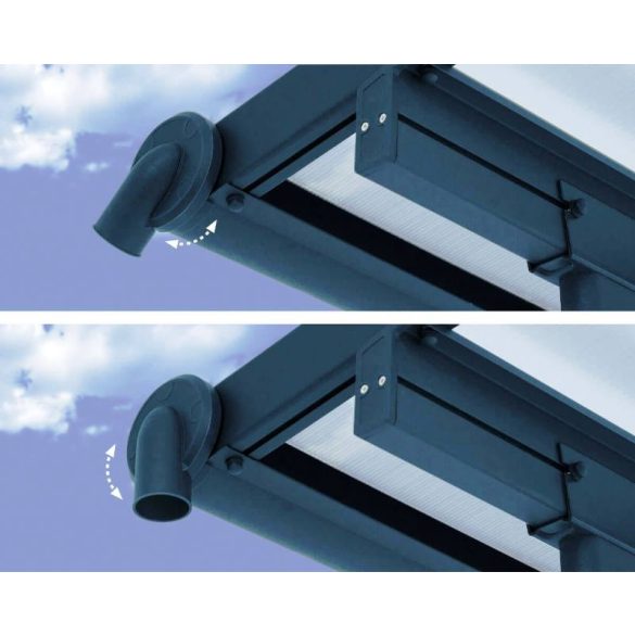 Teraszfedés fémből, teraszfedés Capri 300x300cm