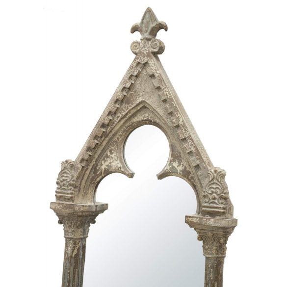 Fali tükör szürke fa 193x48x7cm