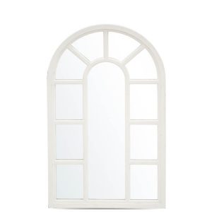 Íves fehér fali tükör 50x85cm
