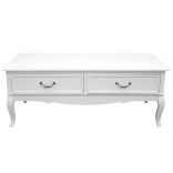 Klasszikus TV szekrény  2 fiókkal fehér 120x61cm