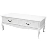 Klasszikus TV szekrény  2 fiókkal fehér 120x61cm