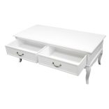 Klasszikus TV szekrény  2 fiókkal fehér 120x61cm