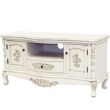 TV szekrény 2 ajtóval 1 fiókkal krémszín