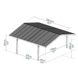 Dupla kocsibeálló Sydney 6x6m