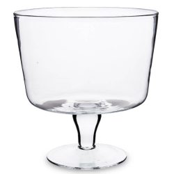 Üvegtál talppal, talpas üvegtál 20cm