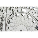 Fali dísz 3 részes faragott tükörrel 90x90 cm